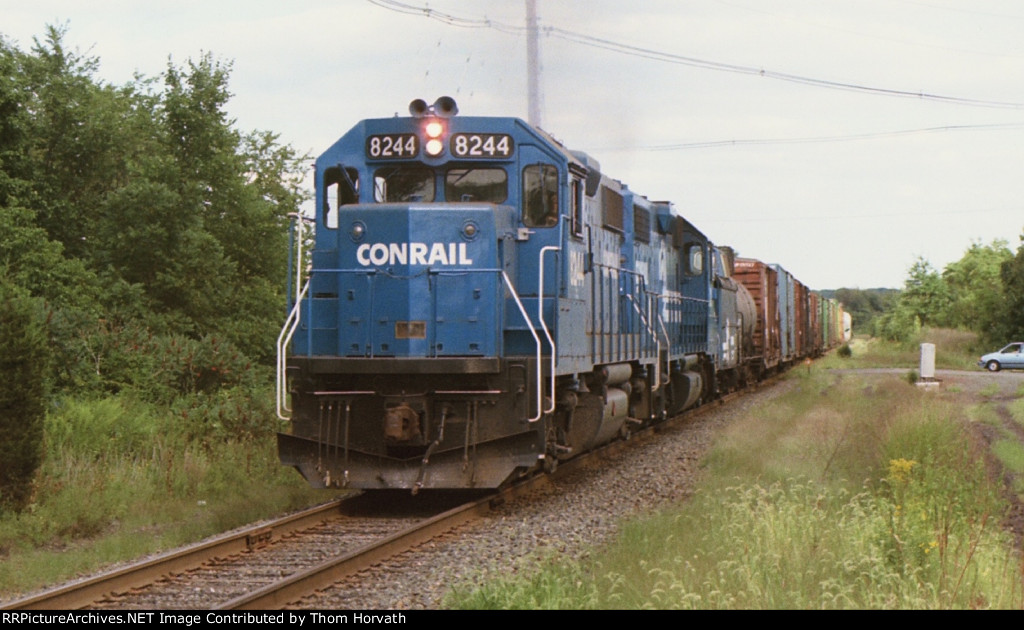 CR 8244 leads WJOI past the Readington Road grade crossing